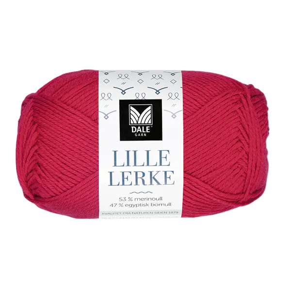 Hovedbilde Dale Lille Lerke 4018 Flaggrød garn