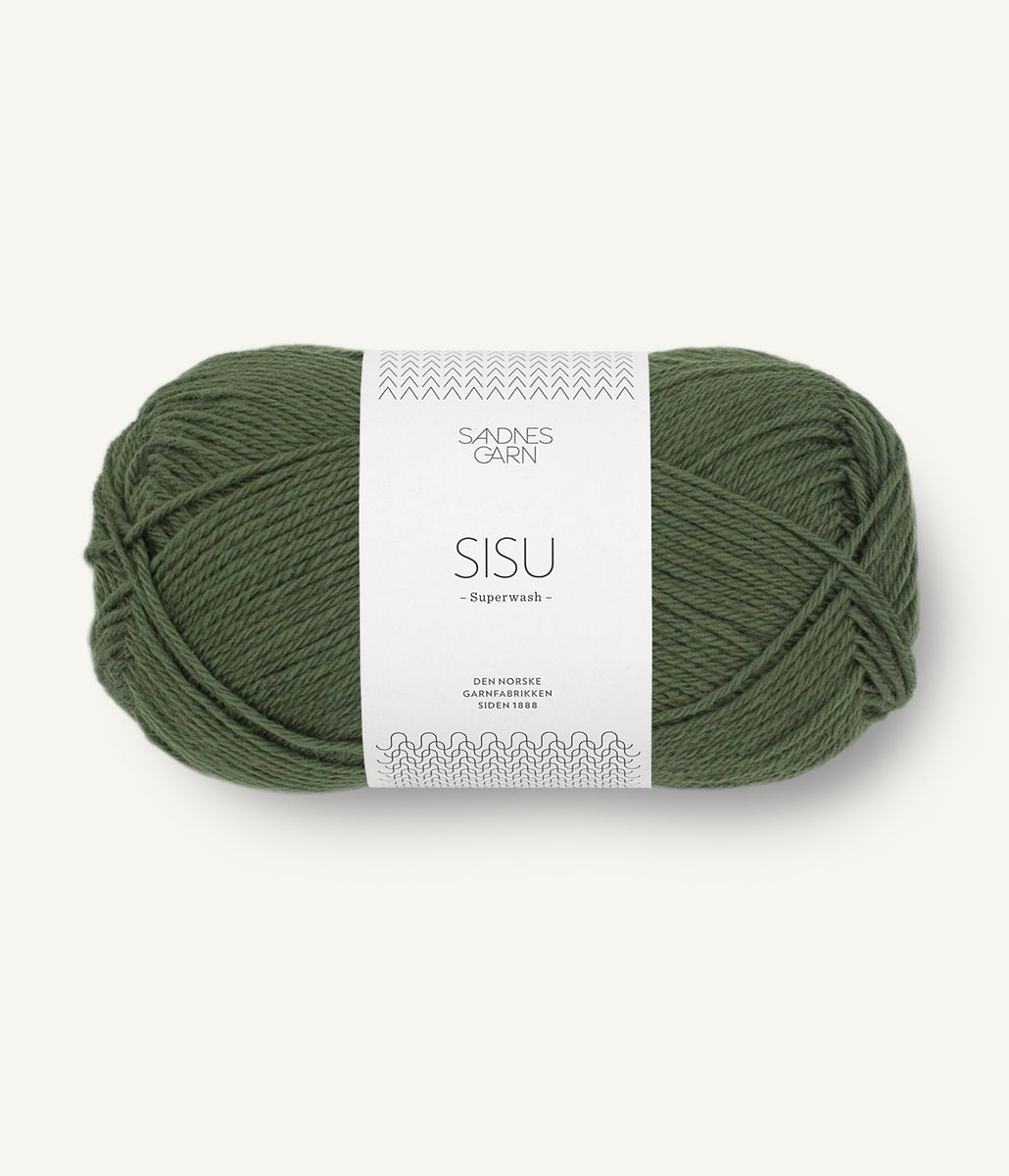 Sandnes Sisu 9573 Mosegrønn garn