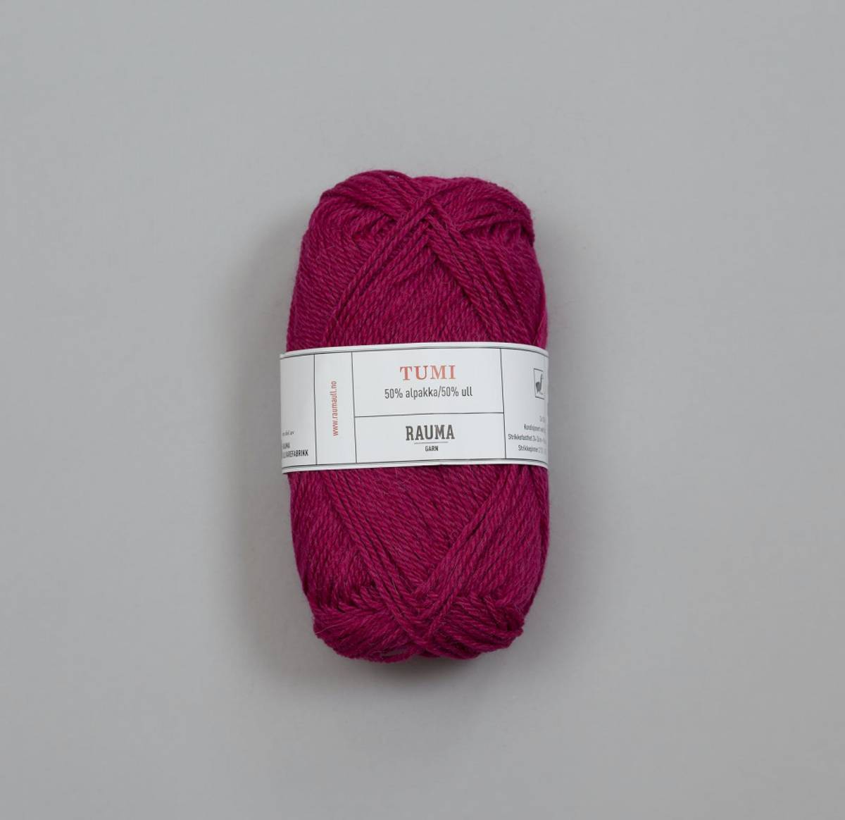Rauma Tumi 8448 Mørk cerise garn