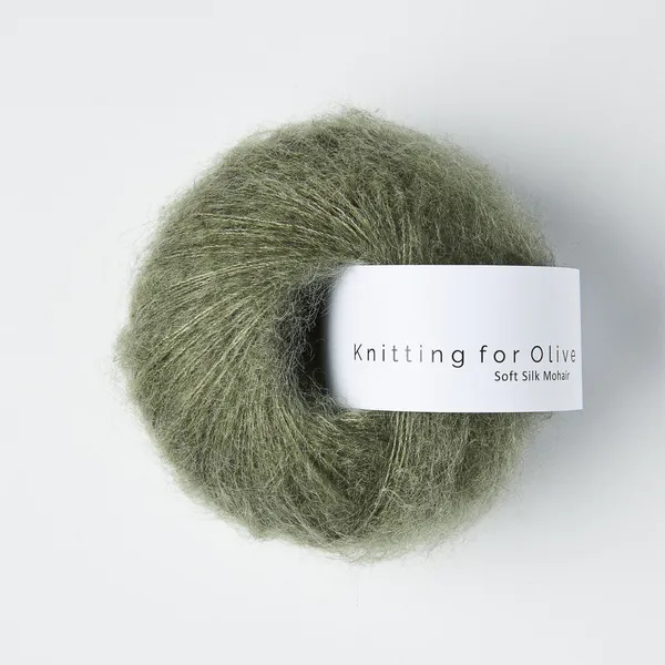 Hovedbilde Soft Silk Mohair Støvet søgrøn Knitting for Olive
