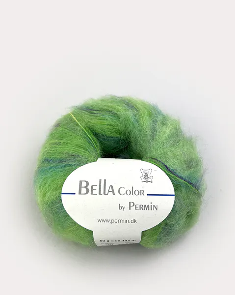 Hovedbilde Permin Bella Color 167 Grønn, lilla, turkis garn