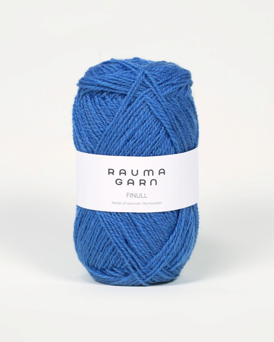 Rauma Finull 451 Lys bondeblå garn