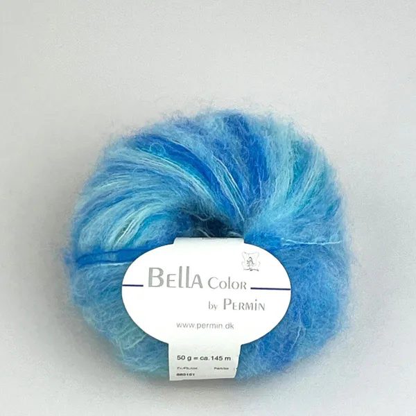 Hovedbilde Permin Bella Color 192 Himmel og hav garn