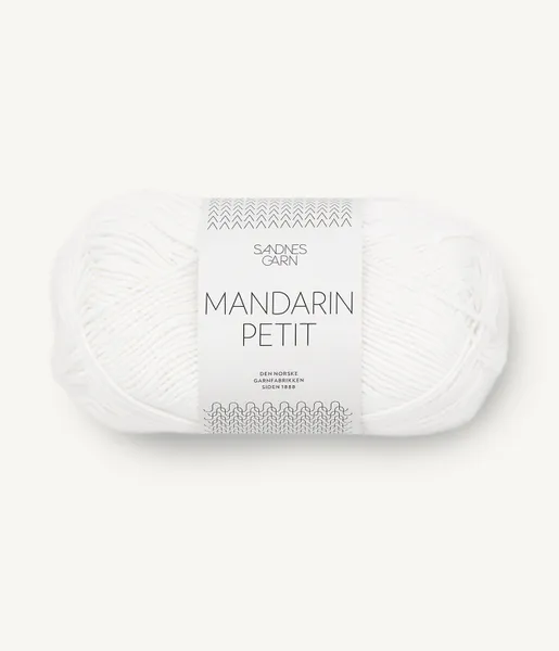 Hovedbilde Sandnes Mandarin Petit 1001 Optisk hvit garn