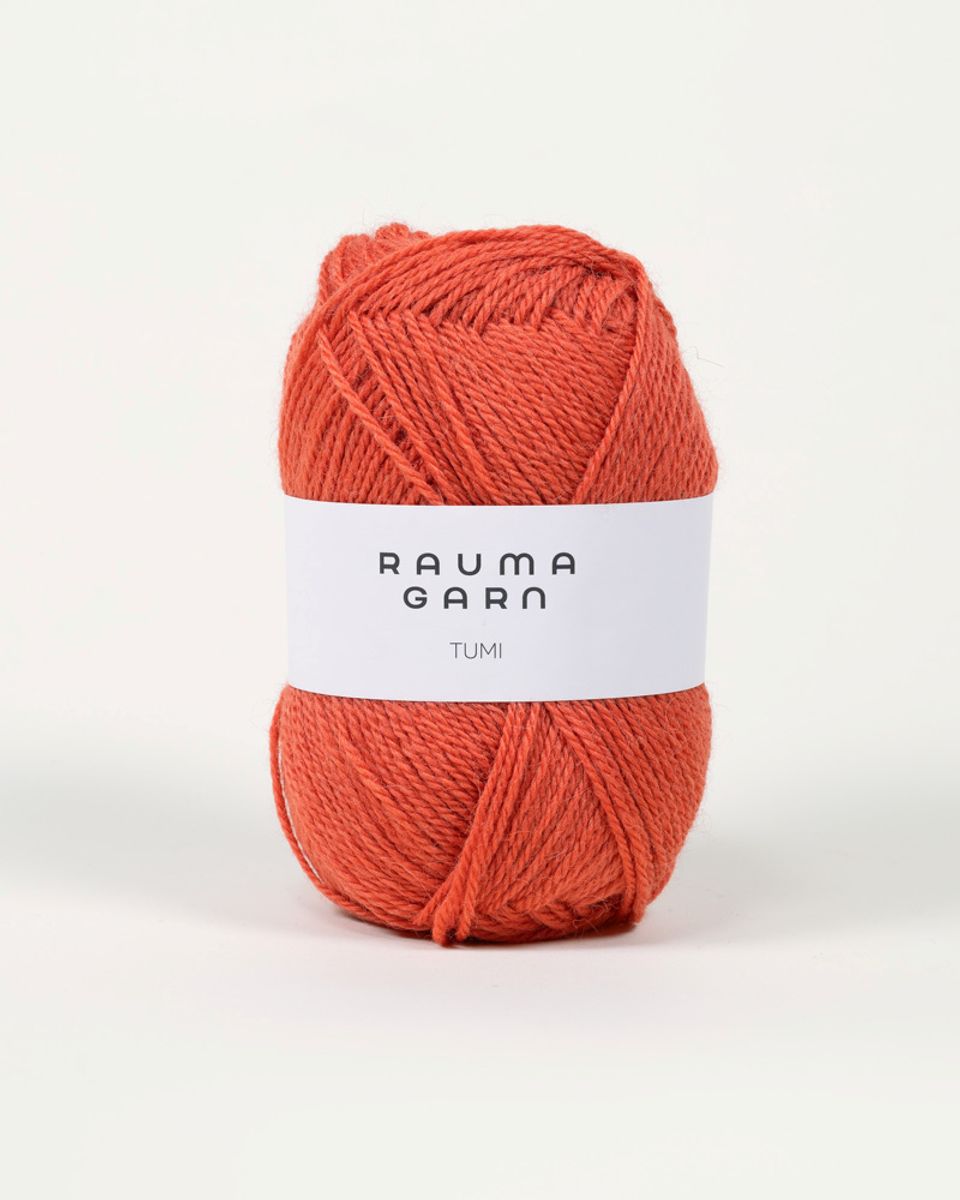 Rauma Tumi B137 Korallrød garn