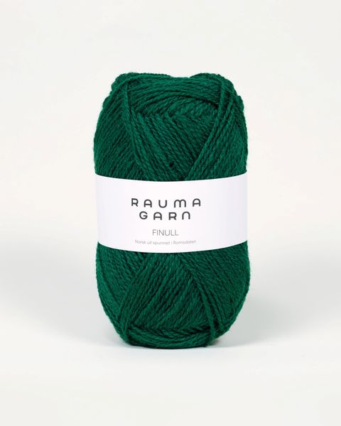 Hovedbilde Rauma Finull 432 Dyp grønn garn