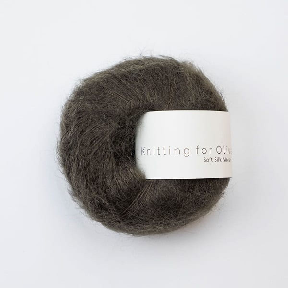 Soft Silk Mohair Brun bjørn Knitting for Olive