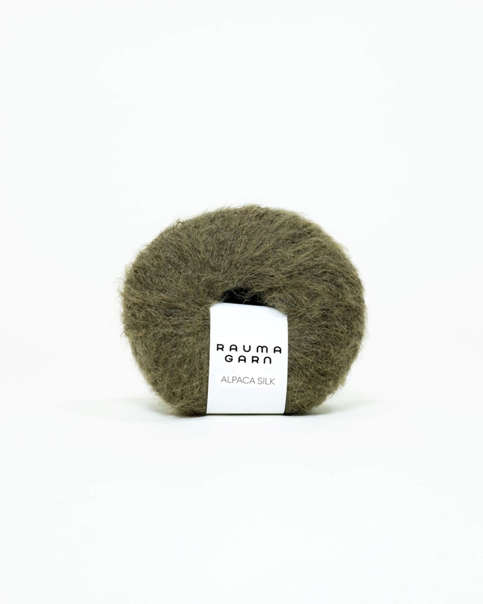 Rauma Alpaca Silk 2331 Mosegrønn garn