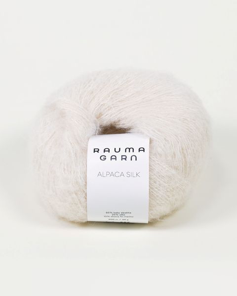Hovedbilde Rauma Alpaca Silk 811 Natur garn