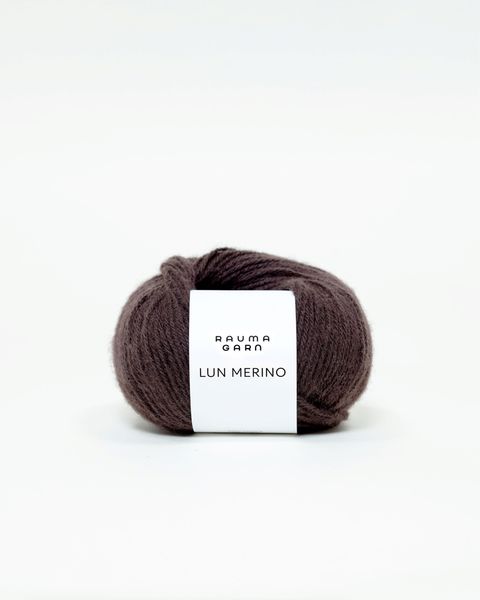 Hovedbilde Lun Merino 06 Mørk sjokolade Rauma garn