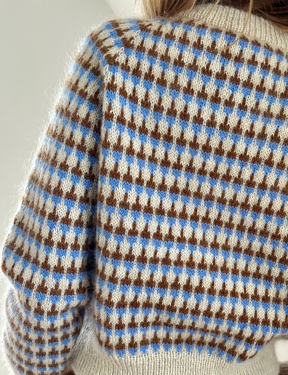 Facet Sweater i Pernilla til dame fra Le Knit strikkepakke