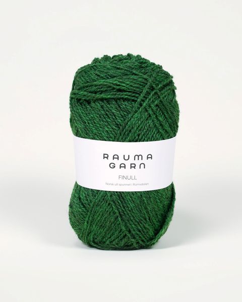 Hovedbilde Rauma Finull 4122 Mørk grønn melert garn