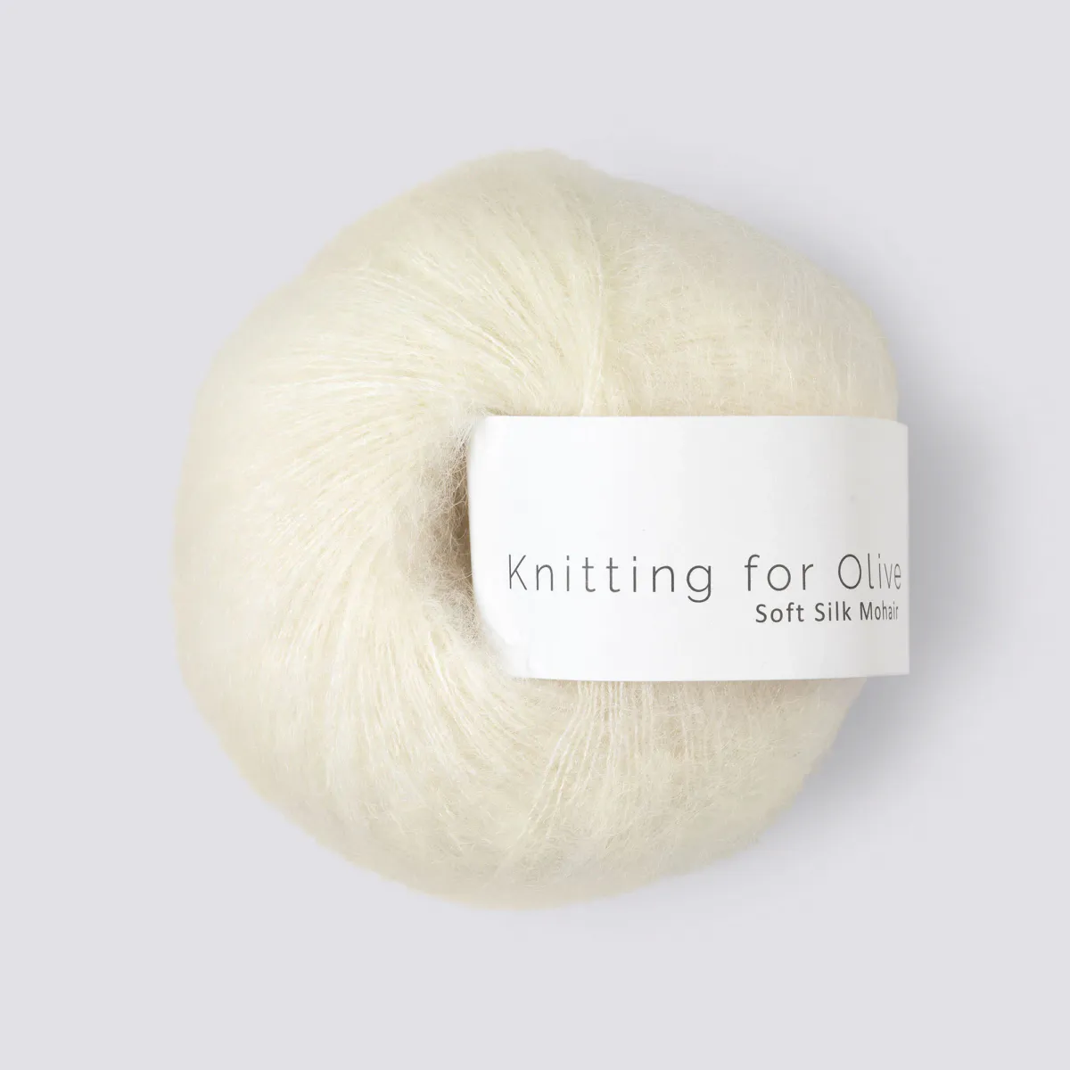 Soft Silk Mohair Ufarvet Knitting for Olive