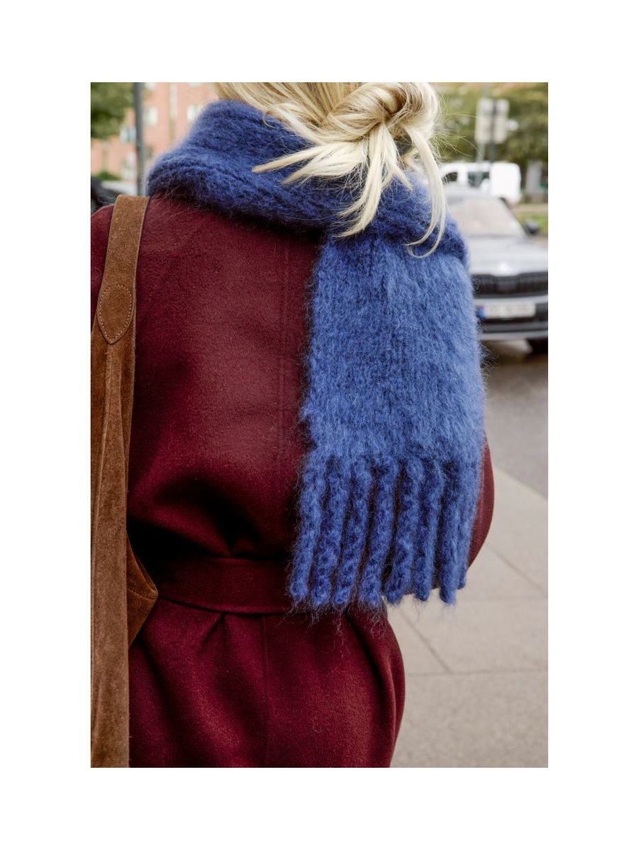 487 Heia Mohairskjerf fra Rauma oppskrift*