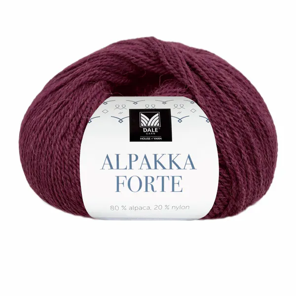 Hovedbilde Dale Alpakka Forte 753 Bordeaux garn