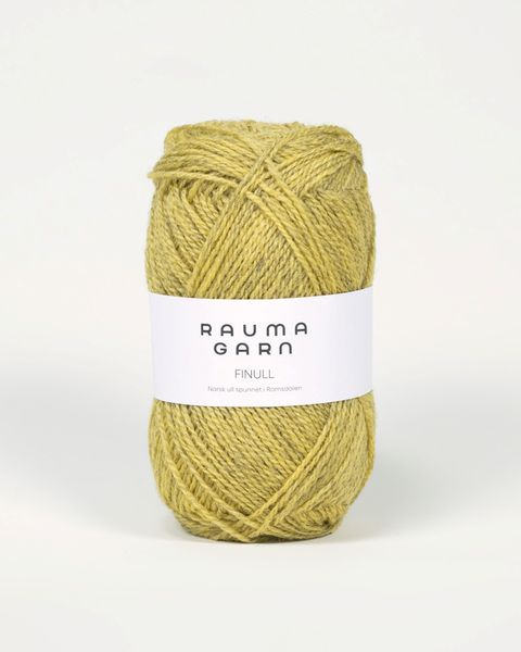 Hovedbilde Rauma Finull 4137 Gul melert garn