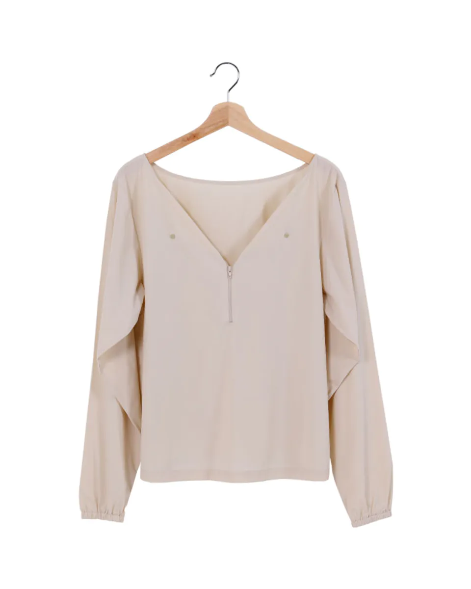 Vindtrøya Sand  - Beige unisex modell