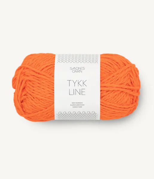 Hovedbilde Sandnes garn Tykk Line 3009 Orange Tiger utgår