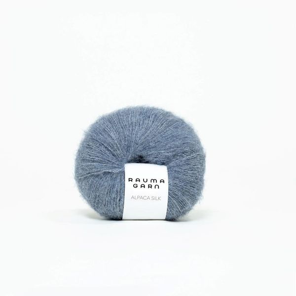 Hovedbilde Rauma Alpaca Silk 1340 Blågrå garn