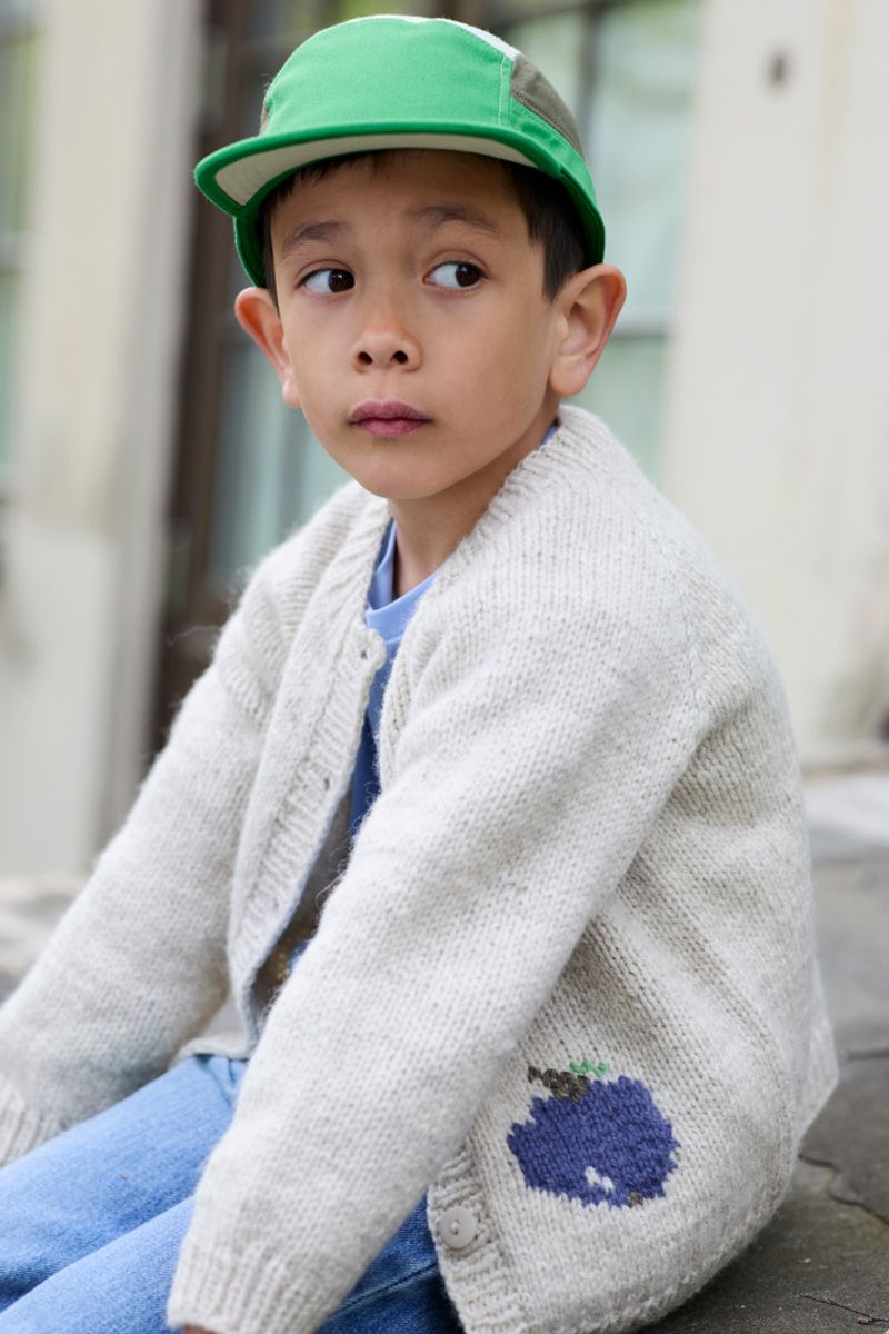 475-2 Fruktig jakke til barn i Fivel fra Rauma oppskrift*